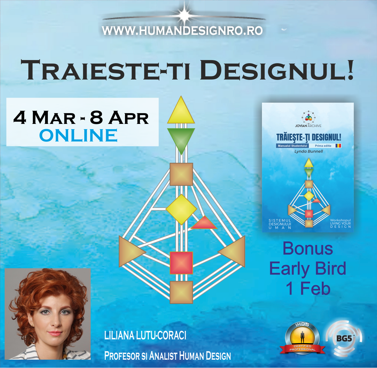 Curs Human Design Traieste-ti Designul – Living Your Design LYDRO