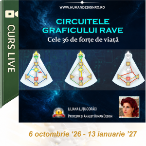 Curs Human Design Circuitele Graficului RAVE cu Liliana Luțu-Corâci