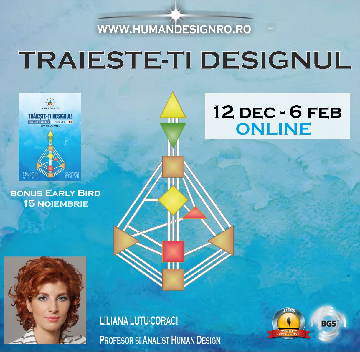 Curs Human Design Traieste-ti Designul – Living Your Design LYDRO