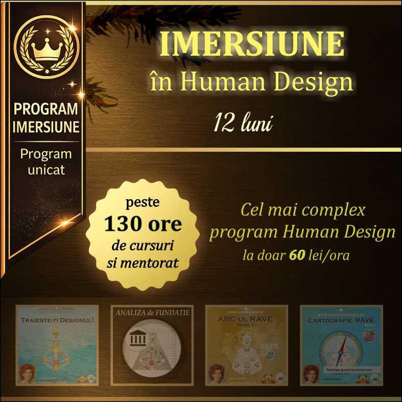 Imersiune Human Design– Pachet complet 12 luni