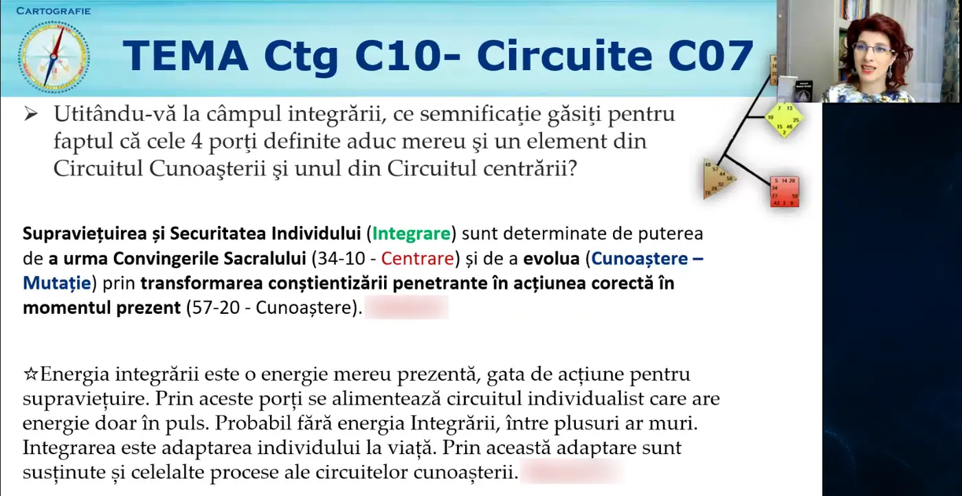 Exercițiu practic și feedback de frazare în cursul Circuitele Graficului RAVE, susținut de Liliana Luțu-Corâci