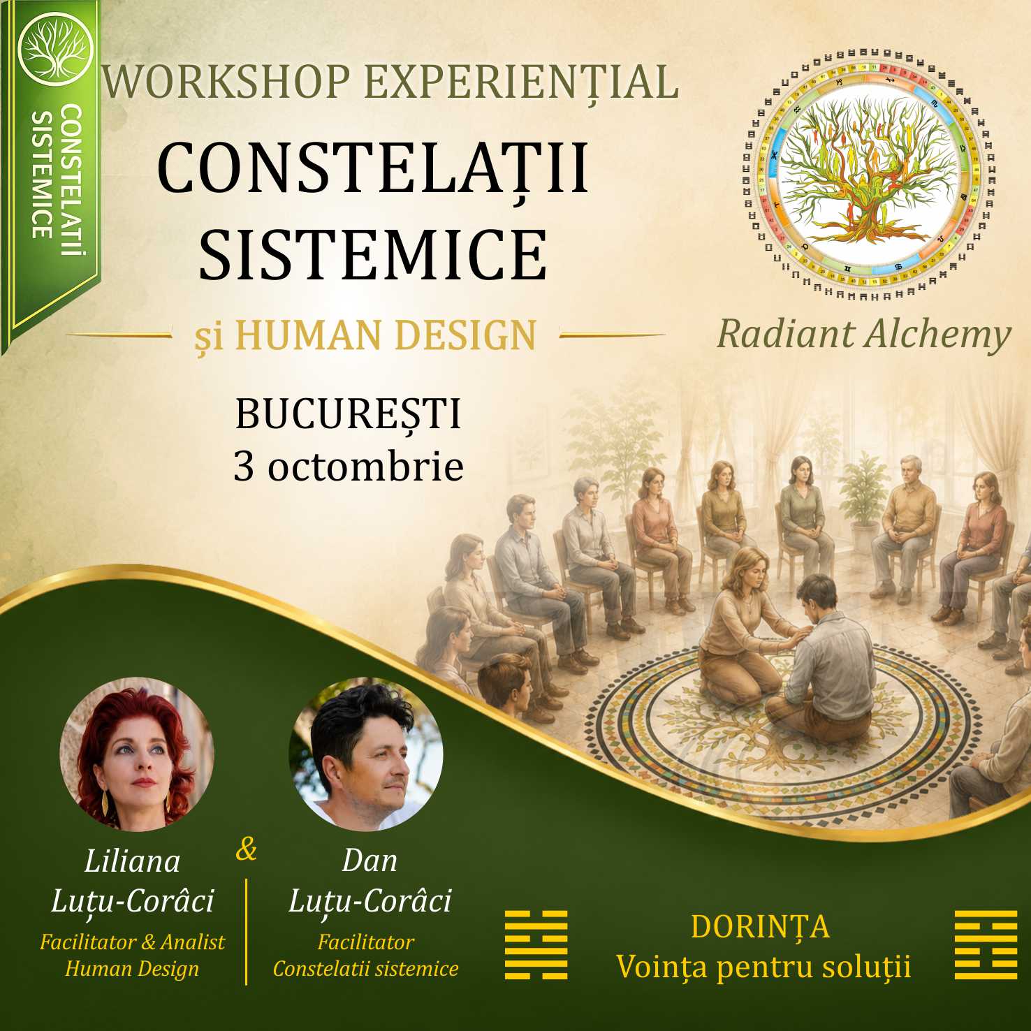 Workshop de constelații sistemice și Human Design